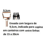 Enxada Madalena Knapik 9,5 Cm De Largura Para Horticultura - Imagem 4