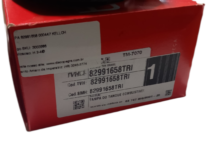 tampa tanque combustível new hollan linha tl tm 82991658